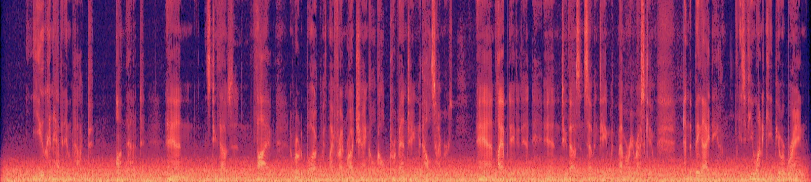 The sound before: noise fills the gaps between words